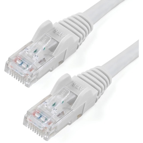 StarTech.com Cable de 2m Blanco de Red Gigabit Cat6 Ethernet RJ45 sin Enganche