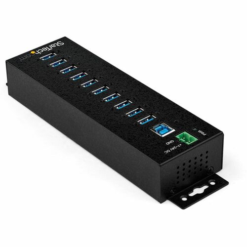 Puertos traseros y alimentación del concentrador industrial USB 3.0