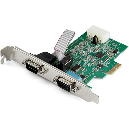 StarTech.com Tarjeta PCI Express Adaptadora de 2 Puertos Serial RS232