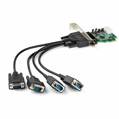 StarTech.com Tarjeta Adaptadora Serial PCI Express RS232 de 4 Puertos