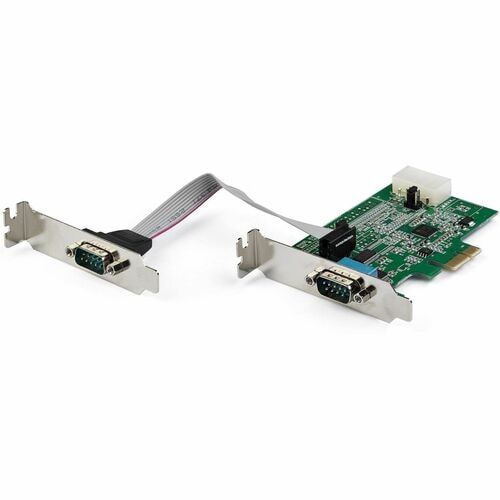 StarTech.com Tarjeta Adaptadora Serial PCI Express RS232 de 2 Puertos