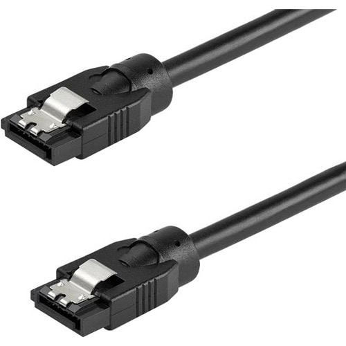 StarTech.com Cable SATA Redondo 0.6m - Negro