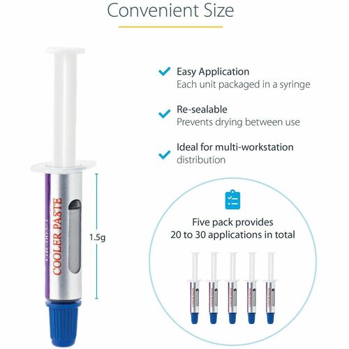 Pack de 5 jeringuillas StarTech