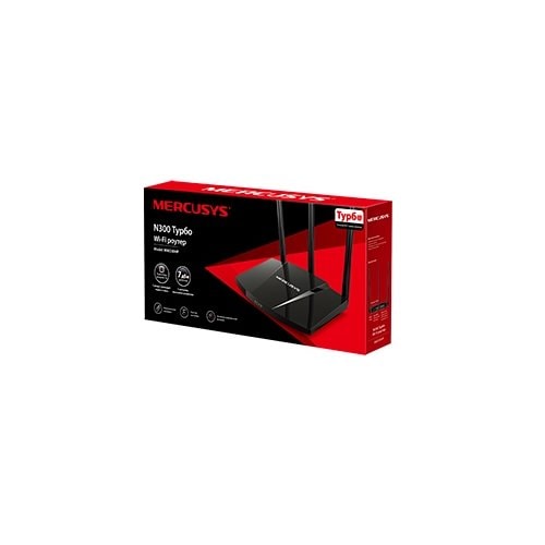 Mercusys Router inalámbrico N de alta potencia 300Mbps - lateral