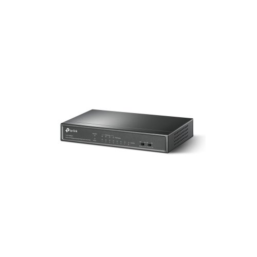 TP-Link TL-SF1008LP vista trasera y puertos