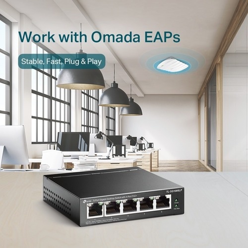 TP-Link TL-SG1005LP en funcionamiento