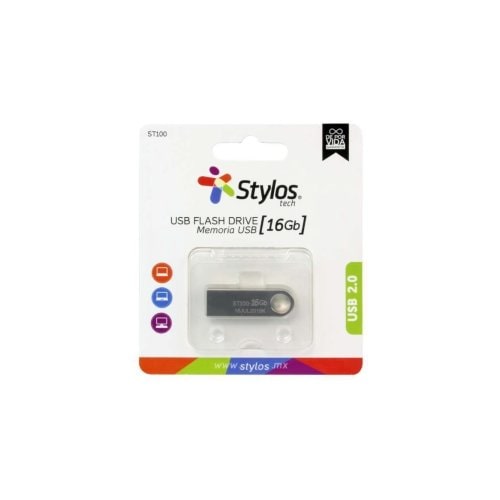 Unidad flash Stylos 16GB plata