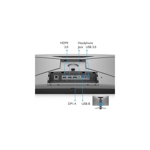 Vista lateral del monitor gaming BenQ Mobiuz EX2710Q
