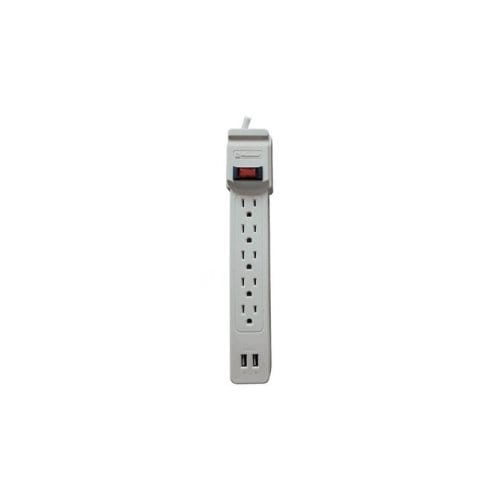 Barra Multicontacto Supresor de Picos SS-550 USB Koblenz