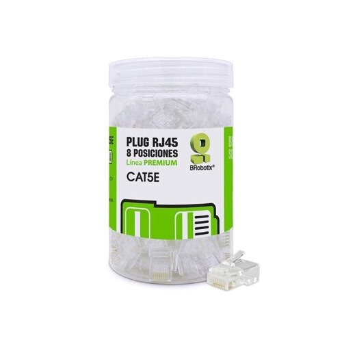 BROBOTIX Plug RJ45 Cat5e bote 100 piezas