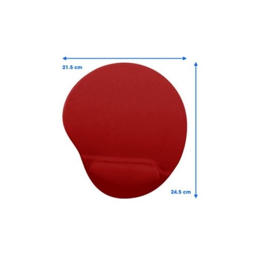 Mousepad Gel BRobotix color Rojo vista superior