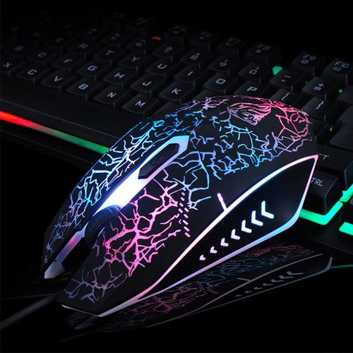 Teclado Combo USB Iluminado BRobotix - Teclas suspendidas