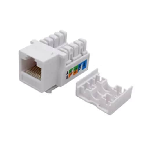 Jack Cat 6 Keystone Blanco Brobotix