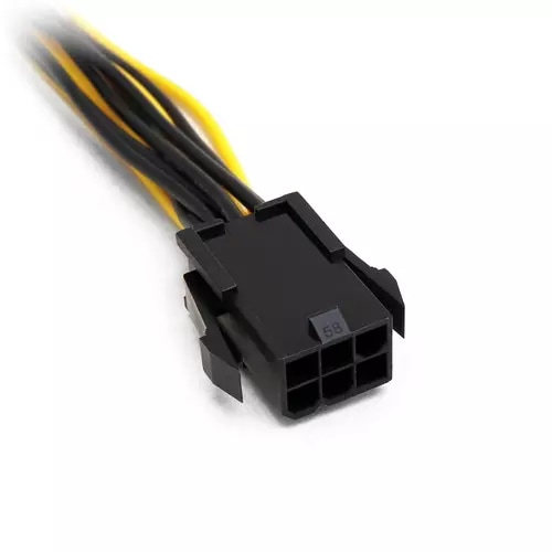 Cable adaptador 6 a 8 pines vista detalle