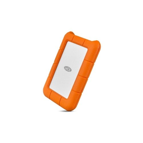 Disco Duro Externo LaCie Rugged USB-C 1TB Plata-Naranja