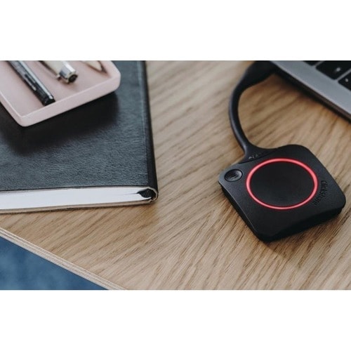 Barco ClickShare Button conectado a un portátil