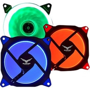 Ventilador Naceb Ring LED Rojo NA-0921R – Iluminación y flujo de aire