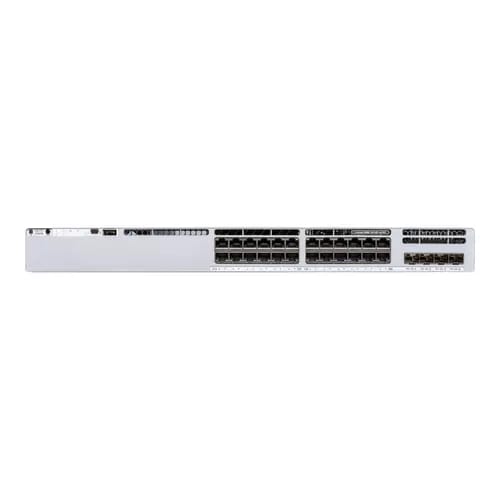 Switch Catalyst 9300L, 24 puertos Gigabit Ethernet, PoE+, 4 puertos SFP+ (4x 1G/10G), Network Essentials, Incluye cable CAB-TA-NA, la suscripción Cisco DNA y el Smartnet se adquiren por separado. Es o