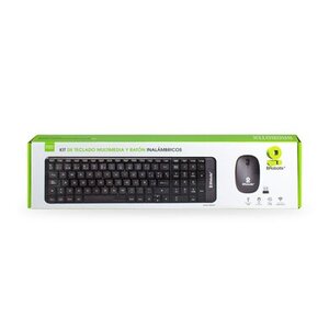 BRobotix KIT DE TECLADO Y MOUSE INALAMBR ICO MULTIMEDIA COLOR NEGRO BROBOTIX - imagen 3