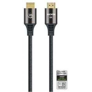 Manhattan CABLE HDMI 2.1 TEXTIL M-M 3.0M 8K 60HZ - imagen 2