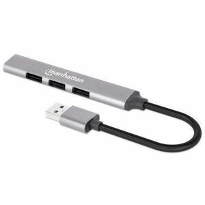 Manhattan HUB 4PUERTOS USB 3 PTOS V2.0 Y 1PTO V3.0 1 ALUMINIO - imagen 6