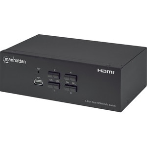 Manhattan MUX KVM HMDI DOBLE MONITOR 4 1 4K 30MHZ USB2.0 - imagen 3