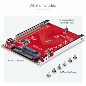 StarTech.com ADAPTADOR M.2 A U.3 CONVERSOR DE SSD M2 PCIE A U.3 DE 2.5 - imagen 4