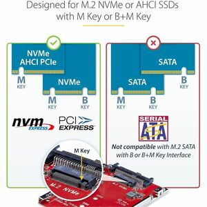 StarTech.com ADAPTADOR M.2 A U.3 CONVERSOR DE SSD M2 PCIE A U.3 DE 2.5 - imagen 5