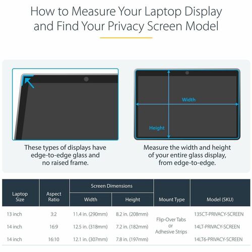 StarTech.com FILTRO DE PRIVACIDAD DE LAPTOP 14IN 16:9 TACTIL - imagen 6
