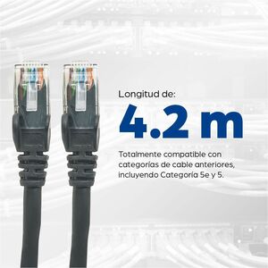 Intellinet CABLE PATCH CAT 6 5.0M 16.4F UTP NEGRO - imagen 3