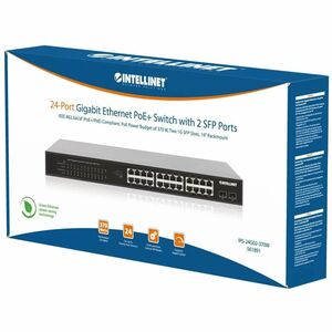 Intellinet POE SWITCH GB 24 PTOS 19 30W PTO 370W 2 SFP PORTS - imagen 5