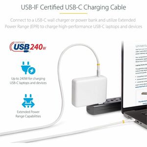 StarTech.com CABLE DE CARGA USB-C TIPO C DE 4M - USB-IF PD 240W EPR - imagen 10