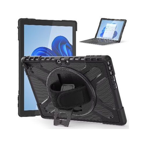 BRobotix FUNDA DE USO RUDO Y GIRO 360 PARA SURFACE PRO 9/10
