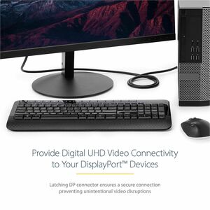 StarTech.com CABLE DE 2M DISPLAYPORT 1.2 4K CON CIERRE DE SEGURIDAD DP - imagen 2