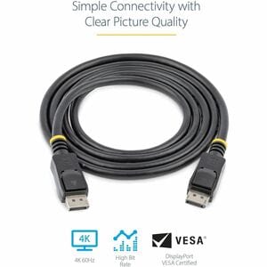 StarTech.com CABLE DE 2M DISPLAYPORT 1.2 4K CON CIERRE DE SEGURIDAD DP - imagen 3