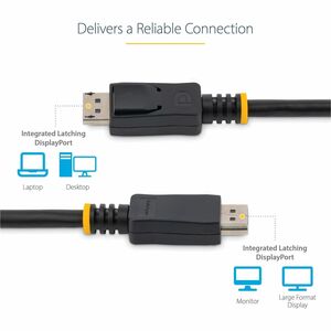 StarTech.com CABLE DE 2M DISPLAYPORT 1.2 4K CON CIERRE DE SEGURIDAD DP - imagen 4