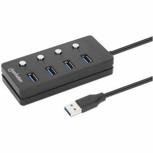Manhattan HUB USB V3.2 4 PTOS A INTERRUPT OR DE ENCENDIDO/APAGADO