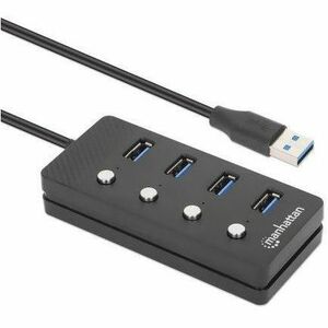 Manhattan HUB USB V3.2 4 PTOS A INTERRUPT OR DE ENCENDIDO/APAGADO - imagen 2