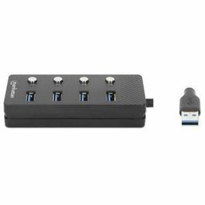 Manhattan HUB USB V3.2 4 PTOS A INTERRUPT OR DE ENCENDIDO/APAGADO - imagen 3