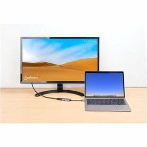 Manhattan DOCKING USB-C 3 PTOS HDMI USB-A USB-C CON PD - imagen 6