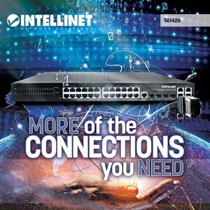 Intellinet SWITCH POE ADMINISTRABLE GB 24P TOS 30W/PTO 370W 4PTOS SFP - imagen 2