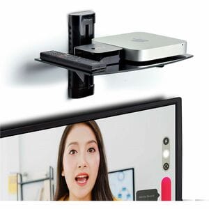 StarTech.com Estante para AV Flotante de Montaje en Pared - Ajustable en Altura - para Debajo del TV - Estante de Vidrio Templado Negro - Altura ajustable - 6.99kg Capacidad de carga - Aluminio, Acero