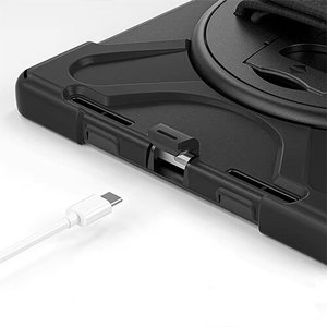 BRobotix FUNDA DE USO RUDO CON CORREA Y GIRO 360 PARA IPAD PRO 11.0 (M4)