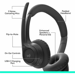 Logitech HEADSET-ZONE 300 BLACK - imagen 8