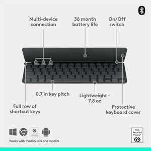 Logitech WIRELESS KEYBOARD TO GO 2 GRAFITO - imagen 5