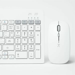 Perfect Choice KIT TECLADO 2.4 GHZ BT RECARGABLE ZEBRARY - BLANCO - imagen 3