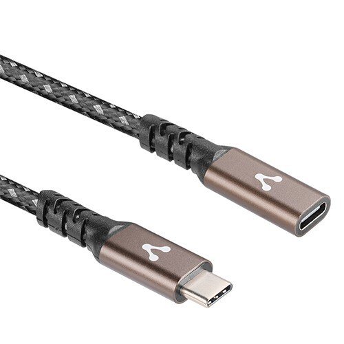 Vorago Vorago Extension Cable Cab-127 Type C Female-Type C Male 1 Meter 100w Black