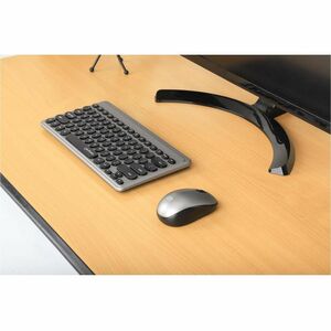 Manhattan TECLADO Y MOUSE OPTICO INALAMBR NEGRO PLATA MINI COMBO - imagen 5