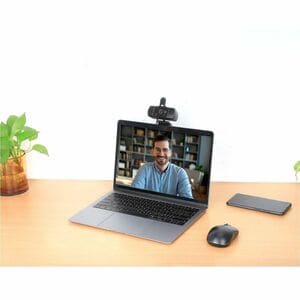 Manhattan CAMARA WEB FULL HD USB ROTACION 360 NEGRA