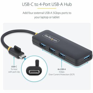 StarTech.com HUB USB-C 4 PUERTOS - HUB USB TIPO C A 4 PUERTOS USB-A - imagen 2